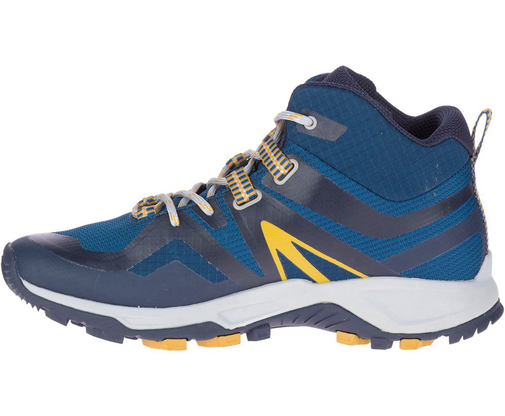 Merrell Hiking Boots Blue - MQM Flex 2 Mid GORE-TEX® - Mens 49AJBOGUY